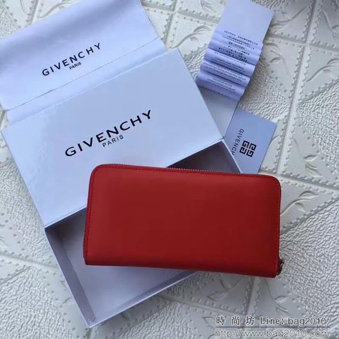 GlVENCHY紀梵希 2018最新 熱賣款式 專櫃品質 頂級進口牛皮 原版五金 拉鏈錢包 091888  tsg1053